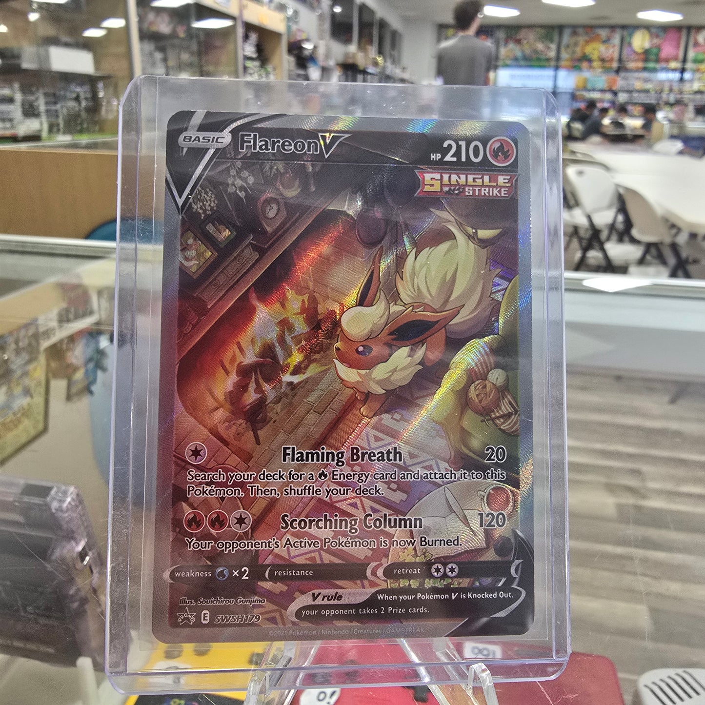 Flareon V - SWSH179 - SWSH: Sword & Shield Promo Cards (NM)