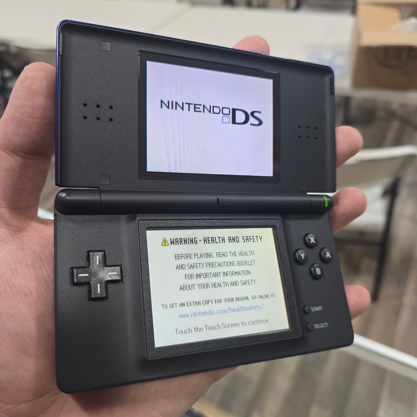 Blue Nintendo DS Lite Handheld System with Charger (Very Clean)