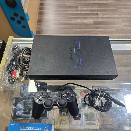 Playstation 2 Original System with One Controller and Wires + Memory Card
