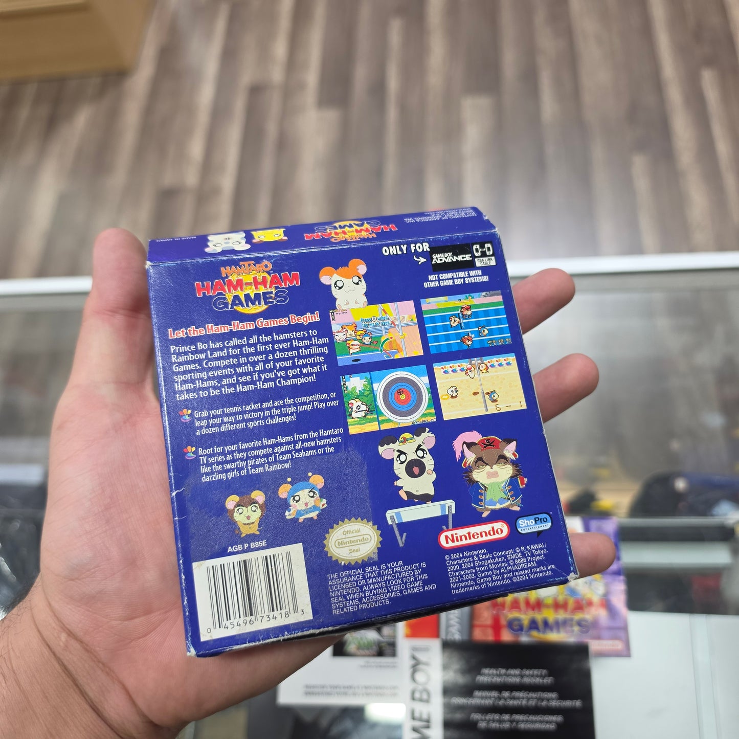 Hamtaro Ham-ham Games CIB Nintendo Gameboy Advance