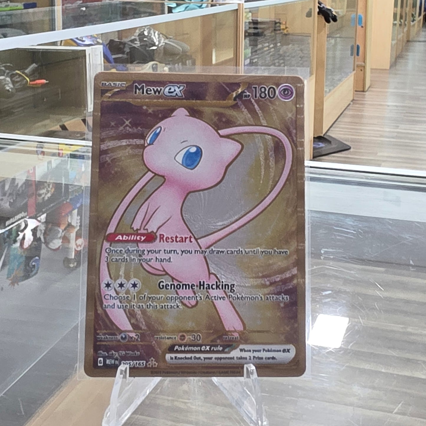 Mew ex - 205/165 (151 Metal Card) - SV: Scarlet & Violet 151 (NM)