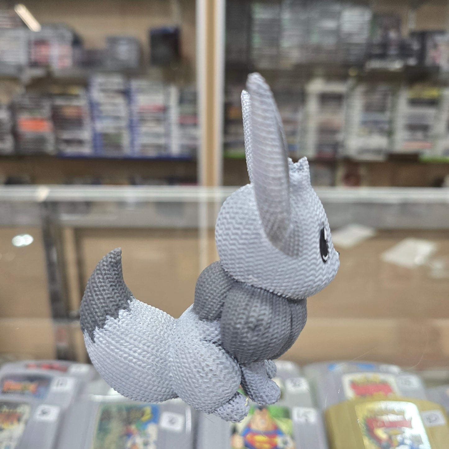 Custom Hand Painted 3D Printed Eevee (Shiny) (Knitted Style)