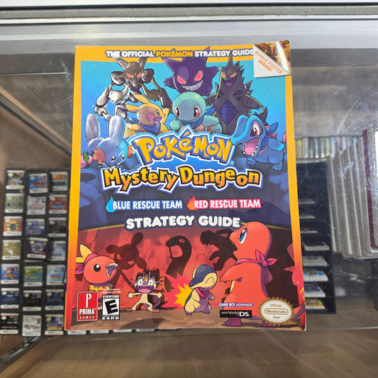 Pokemon Mystery Dungeon Blue & Red Rescue Team Prima Strategy Guide NO Poster