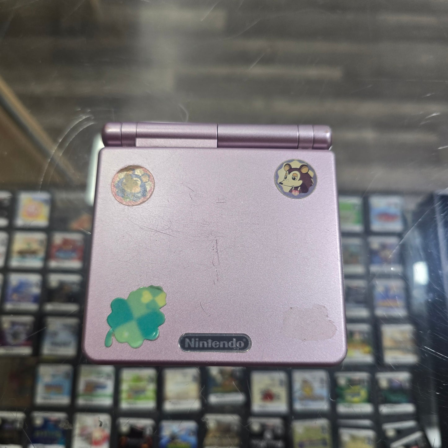 Pink Nintendo Gameboy Advance SP Handheld System with Charger 001 Model
