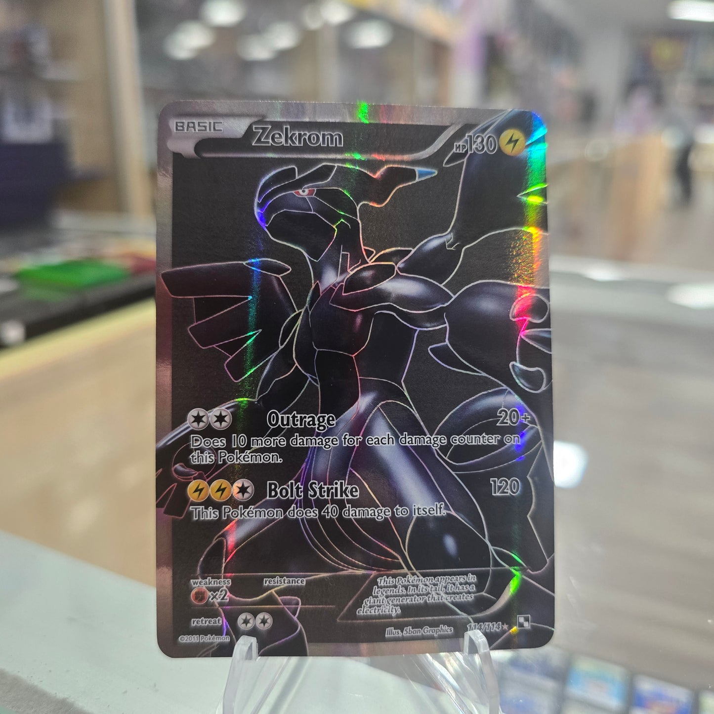 Zekrom (114 Full Art) - Black and White (HP)