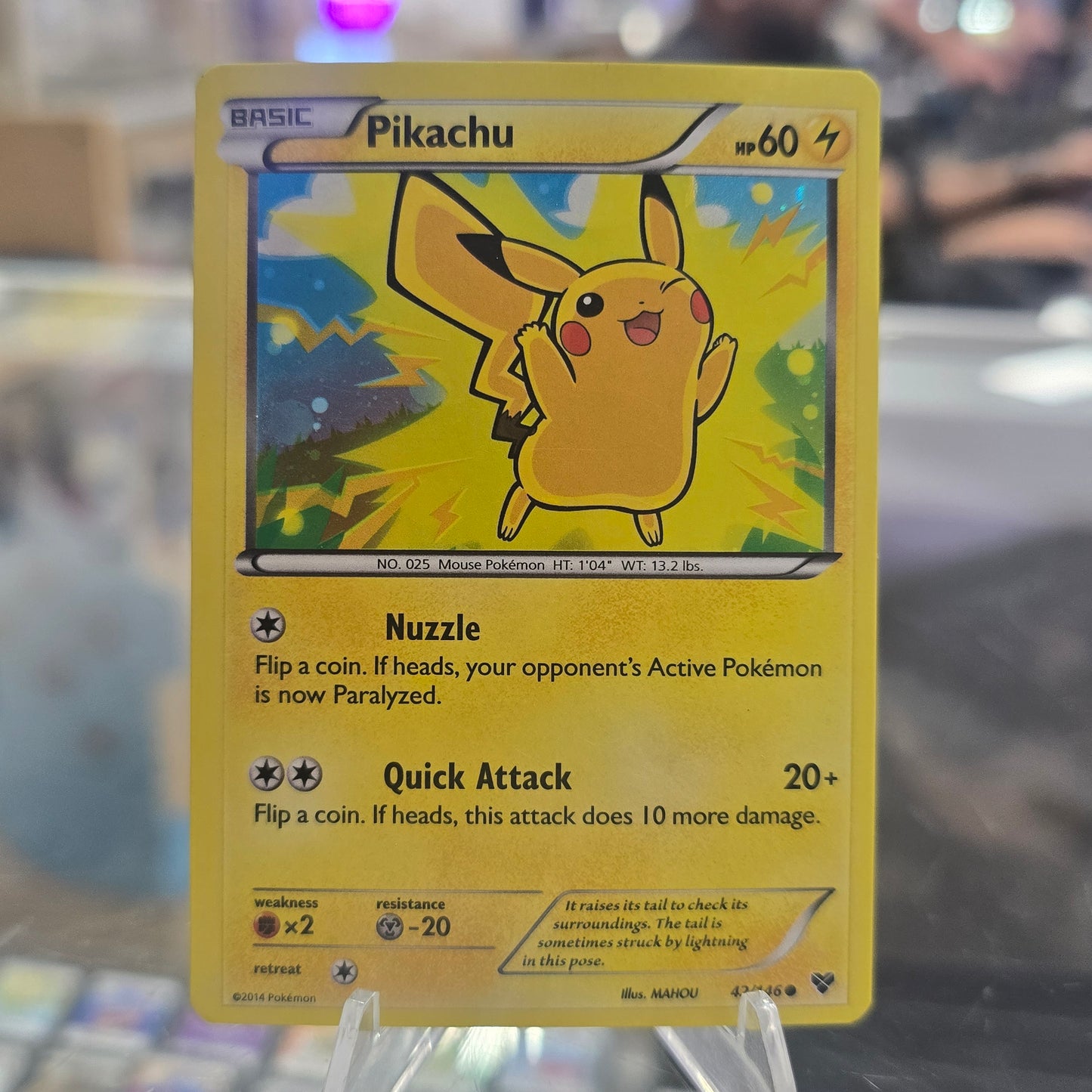 Pikachu - XY Base Set (Okay Condition)