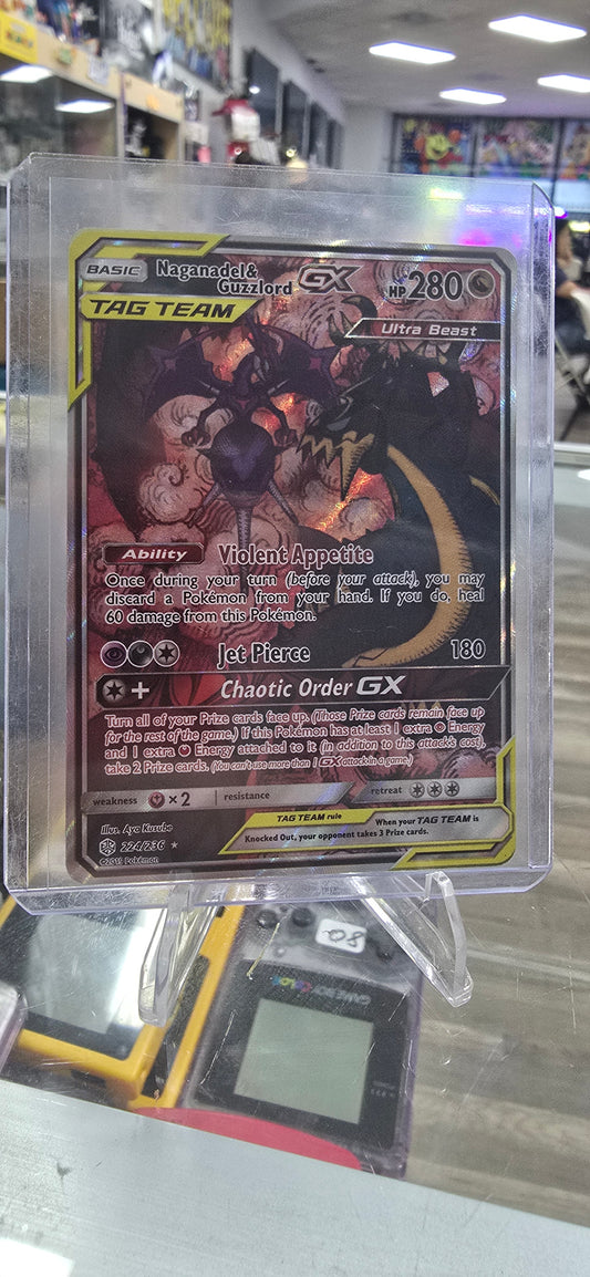 Naganadel & Guzzlord GX (Alternate Full Art) - SM - Cosmic Eclipse (NM)