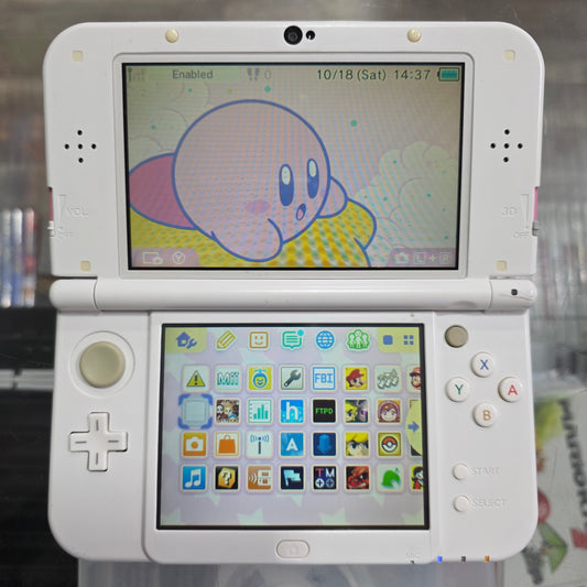 New Nintendo 3DS LL Pink + White JP Nintendo 3DS [Region Unlocked, pre installed games]