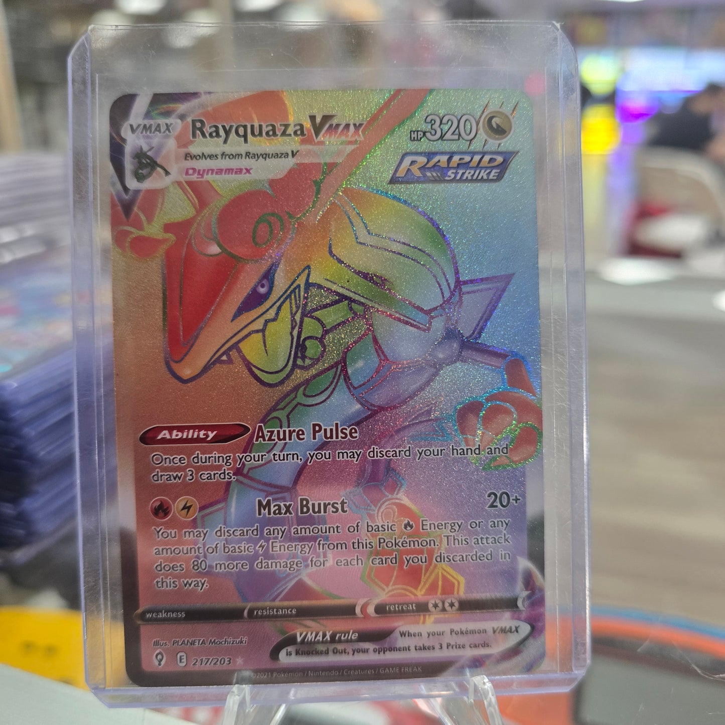 Rayquaza VMAX (Secret) - SWSH07: Evolving Skies (NM)