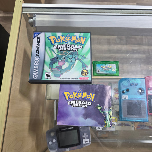 Pokémon Emerald (Authentic) Nintendo Gameboy Advance (REPRODUCTION CASE) with Poster Insert
