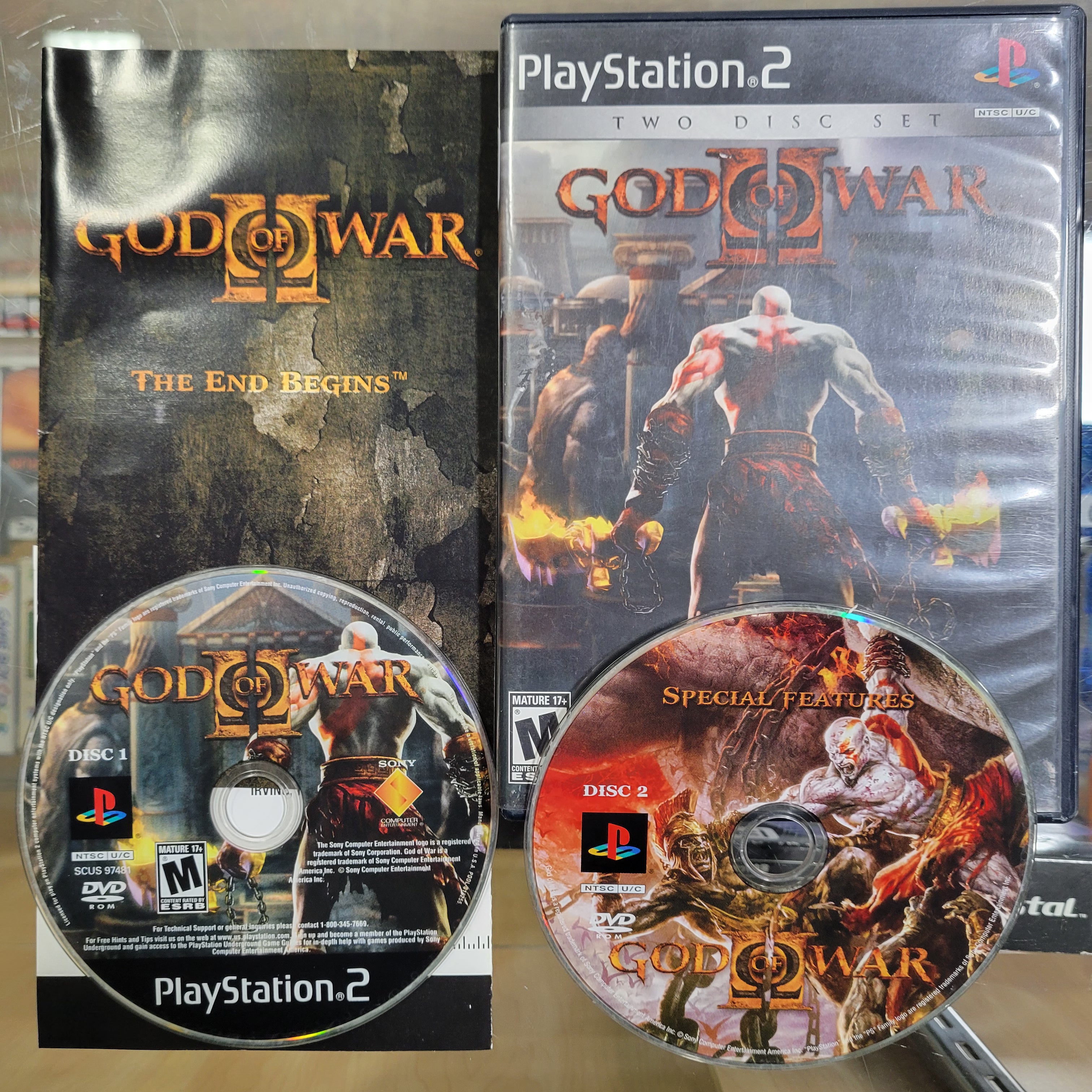 God of War II Two Disc Set Playstation 2 – buttondelight