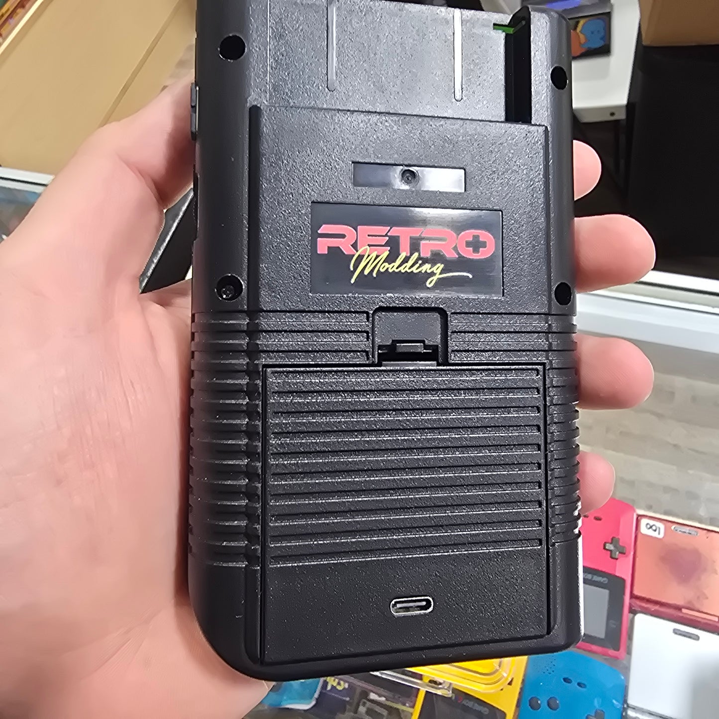 Custom Metroid Nintendo Gameboy Original Handheld System with Brighter Screen and USB C Charging