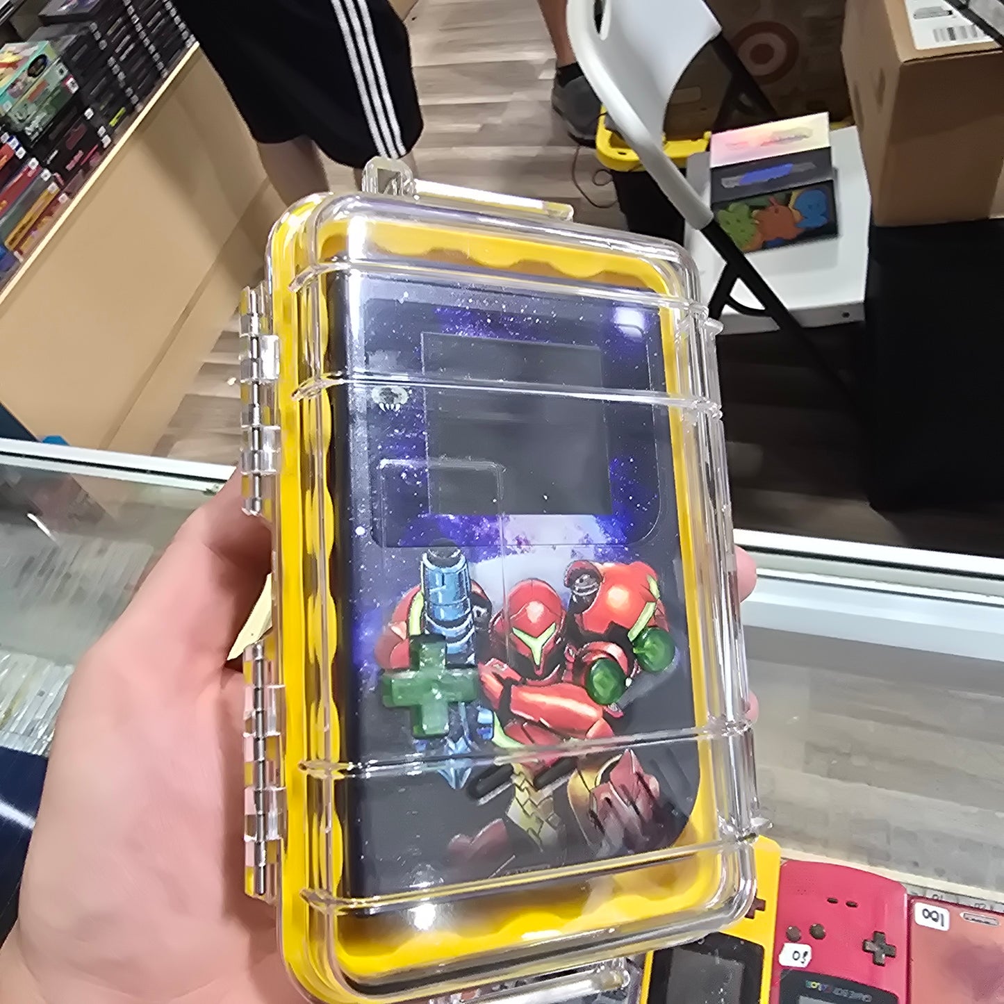 Custom Metroid Nintendo Gameboy Original Handheld System with Brighter Screen and USB C Charging