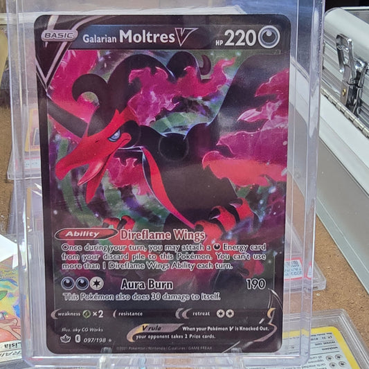 Galarian Moltres V - SWSH06: Chilling Reign (NM)