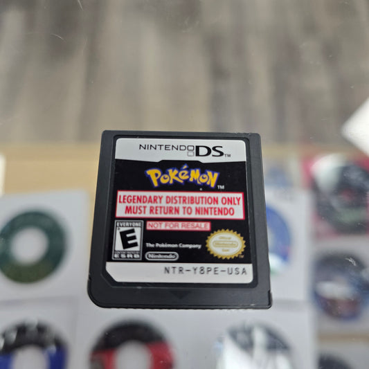 Legendary Pokemon Distribution Y8PE Not For Resale Nintendo DS Kiosk