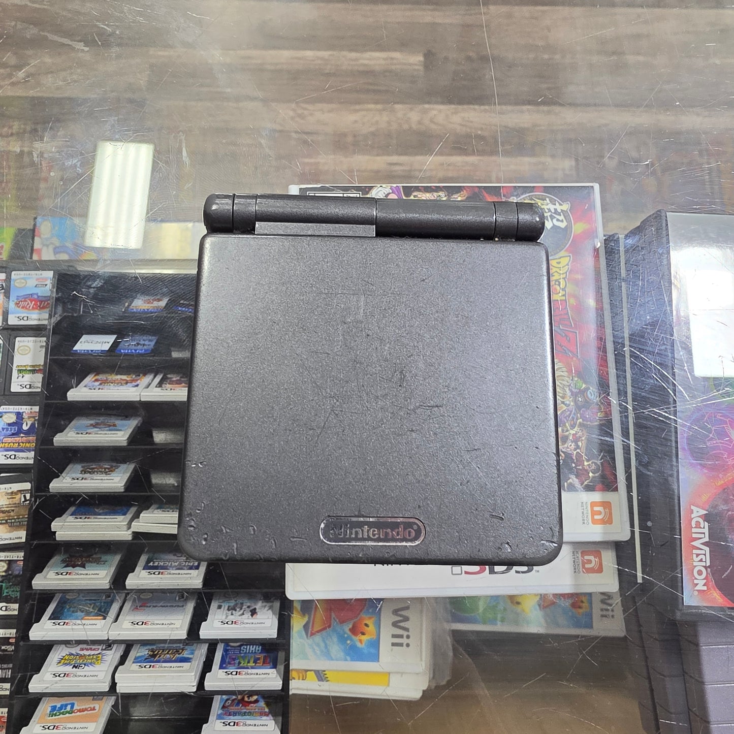 Black Nintendo Gameboy Advance SP Handheld System with Charger Model 101