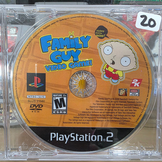 Family Guy Video Game Playstation 2