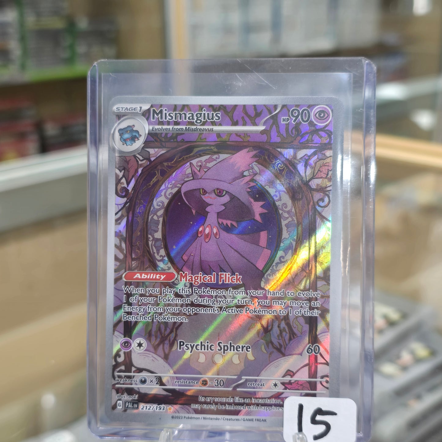 Mismagius - 212/193 - SV02: Paldea Evolved (NM)
