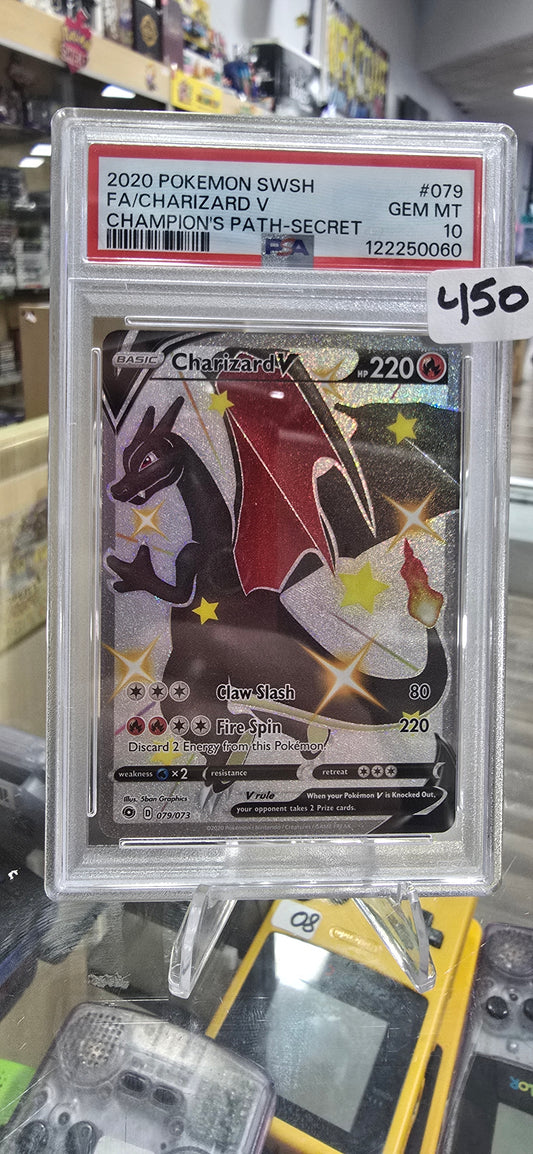 Charizard V (Secret) - Champion's Path (PSA 10)