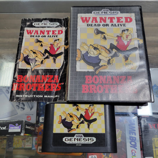 Bonanza Brothers Sega Genesis