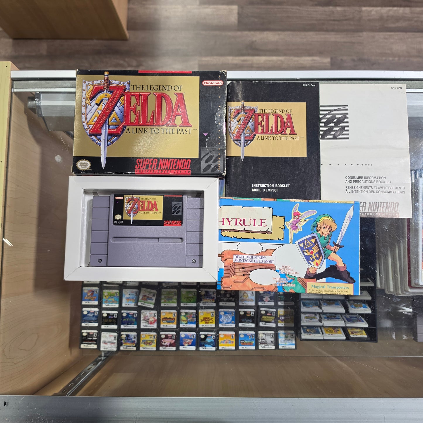 Zelda Link to the Past Super Nintendo CIB With Map
