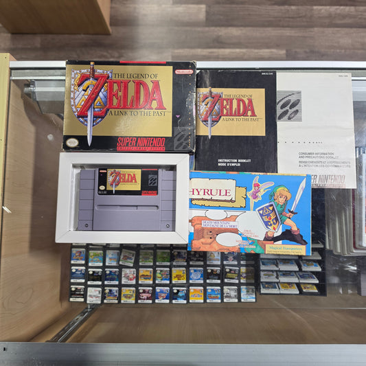 Zelda Link to the Past Super Nintendo CIB With Map