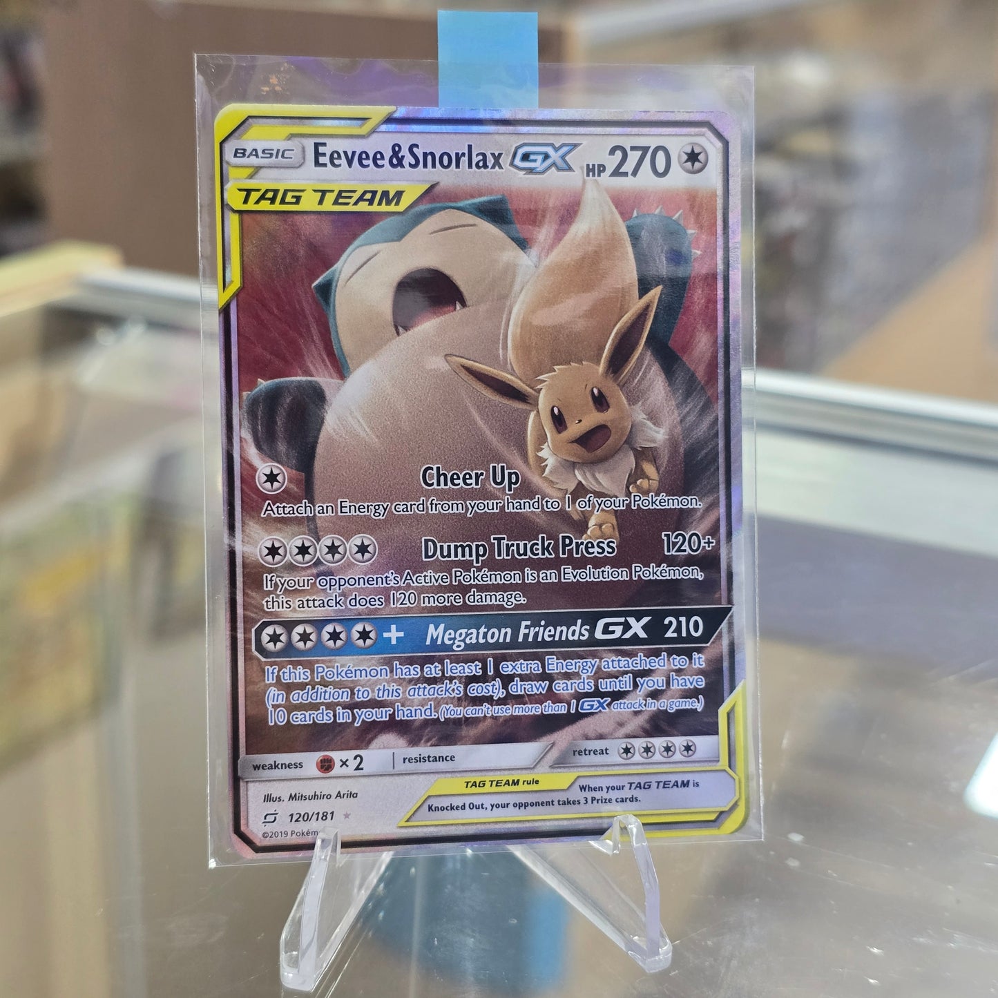 Eevee & Snorlax GX - SM - Team Up (SM9) (NM)