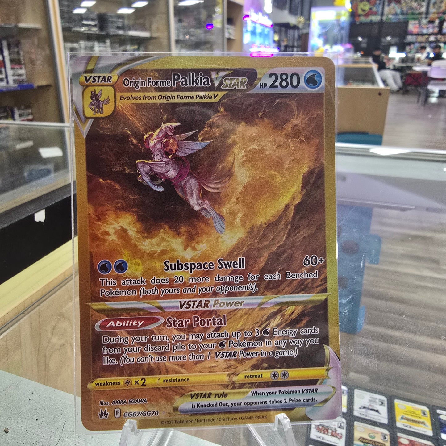Origin Forme Palkia VSTAR (Secret) - Crown Zenith: Galarian Gallery (NM)