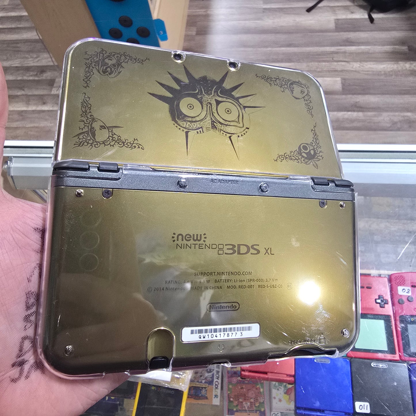 New Nintendo 3DS XL Zelda Majora's Mask Limited Edition Nintendo 3DS Handheld System with Charger