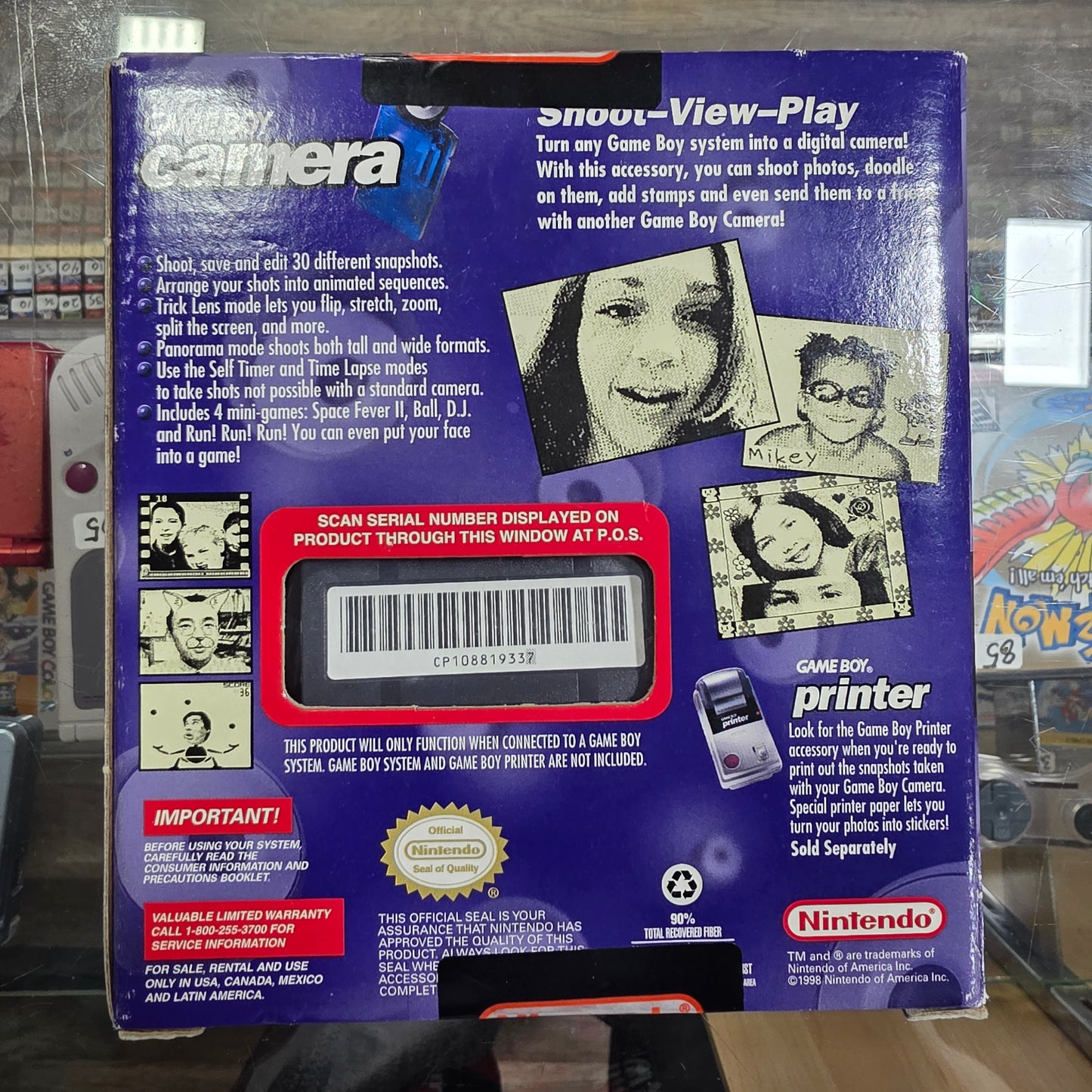 New Sealed Gameboy Camera GameBoy