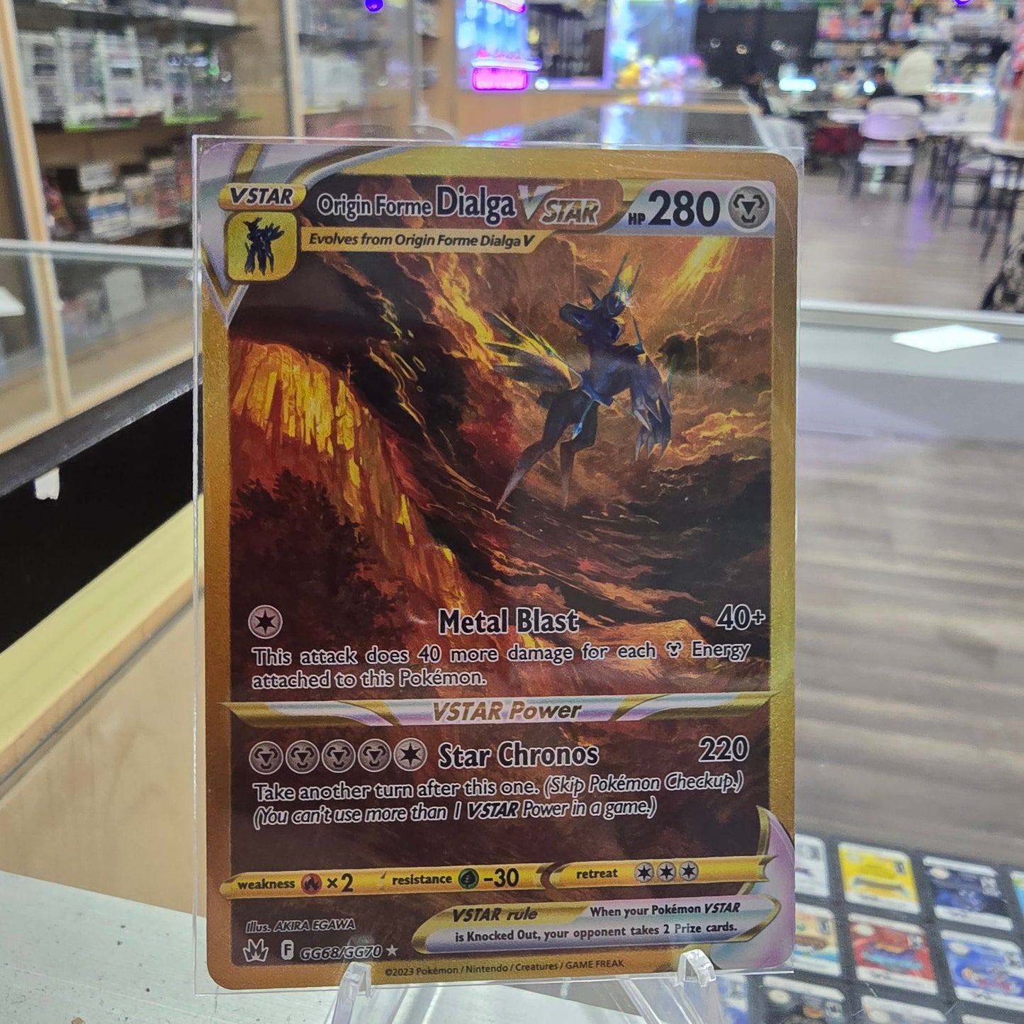 Origin Forme Dialga VSTAR (Secret) - Crown Zenith: Galarian Gallery (NM)