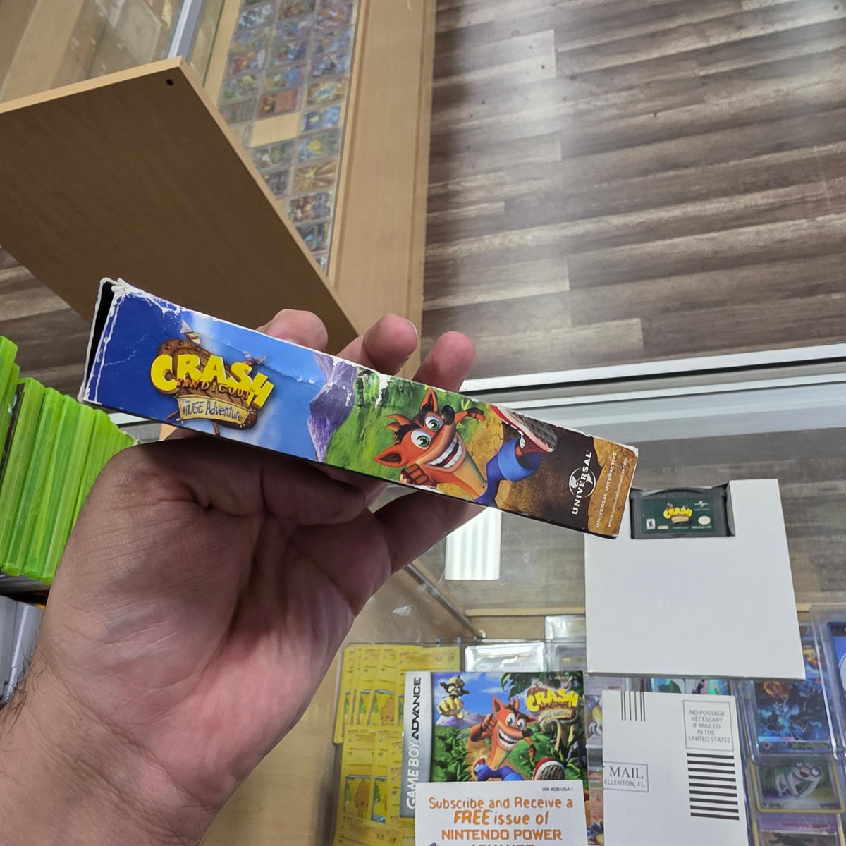 Crash Bandicoot the Huge Adventure Nintendo Gameboy Advance