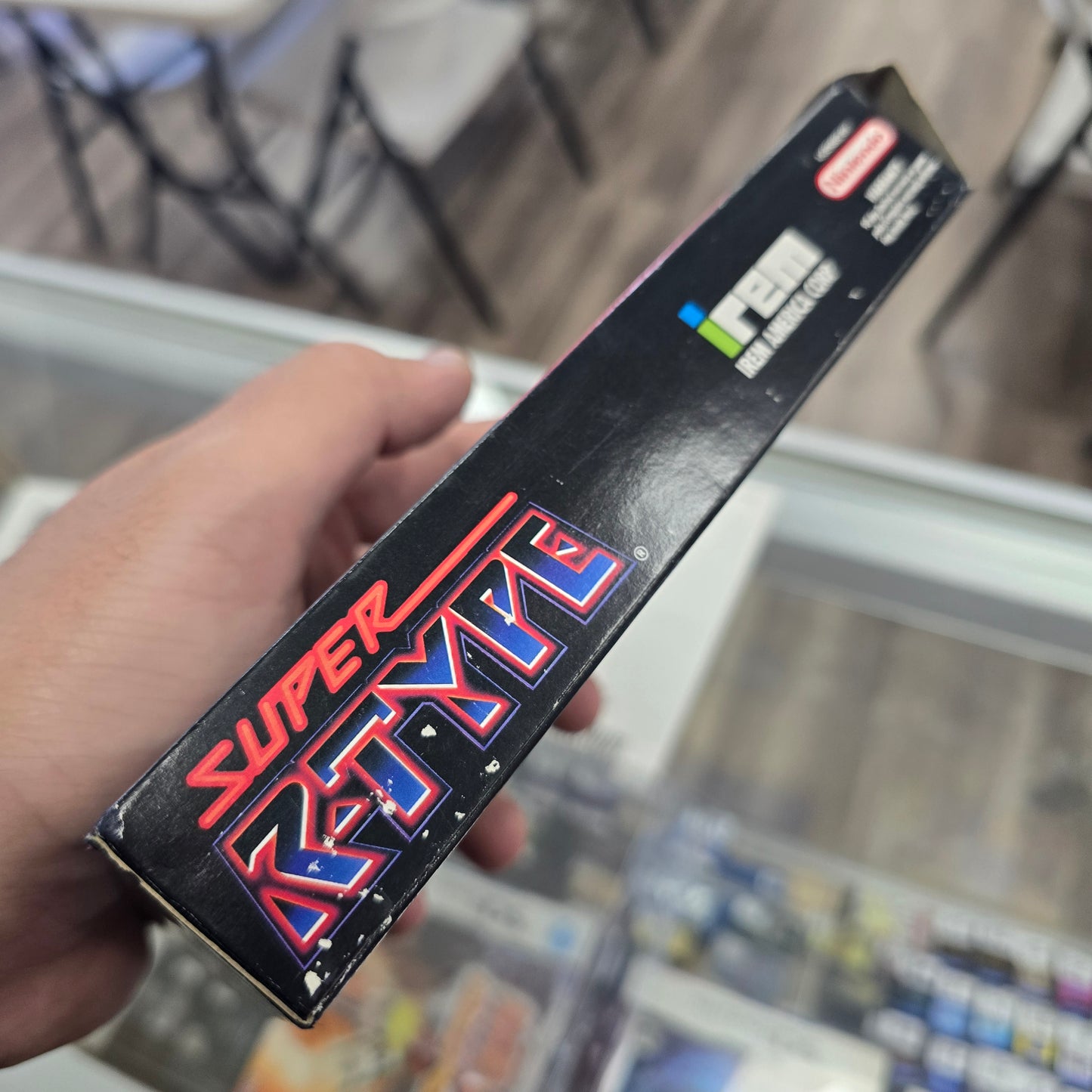 Super R-TYPE CIB with Box Protector Super Nintendo