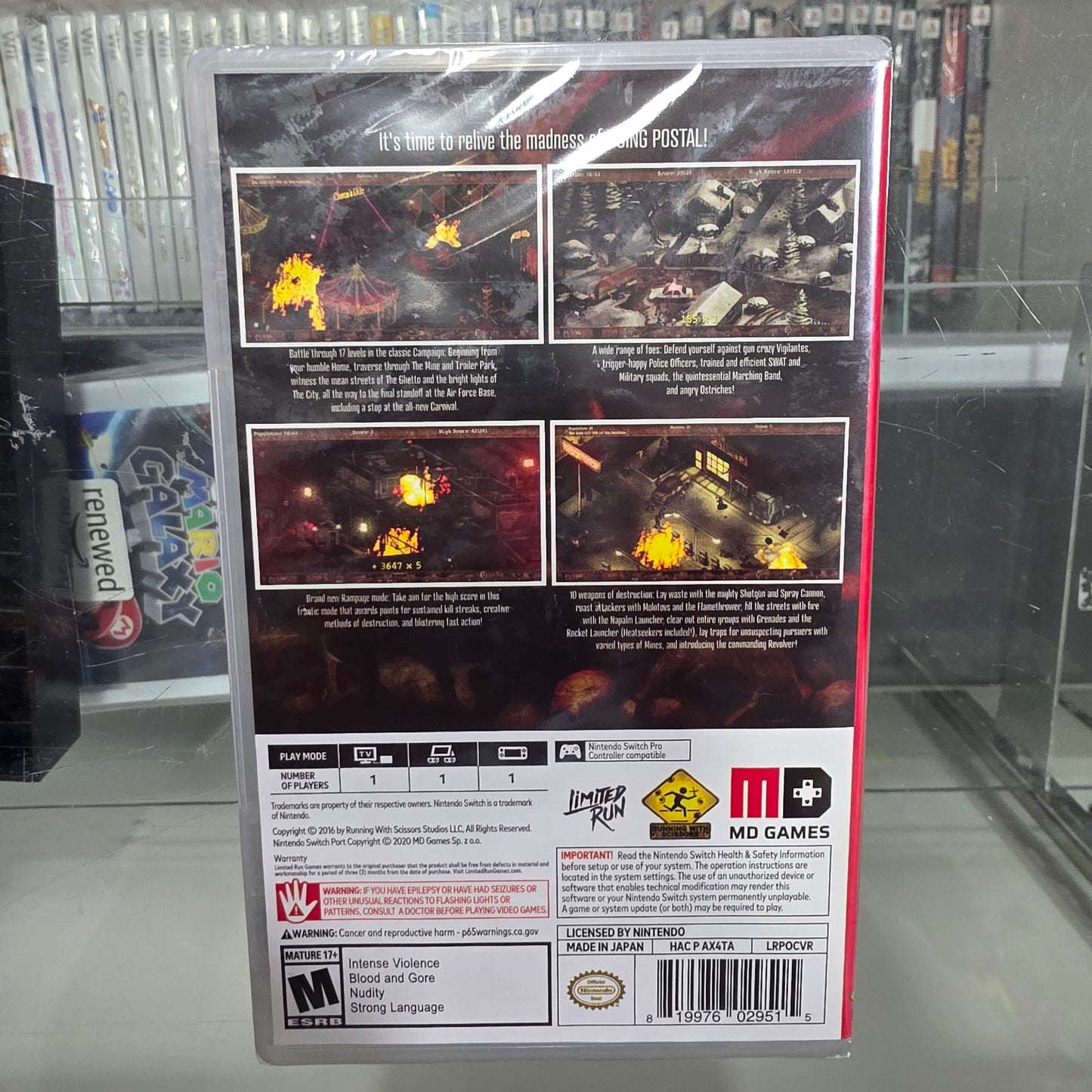 New Sealed Postal Redux Nintendo Switch