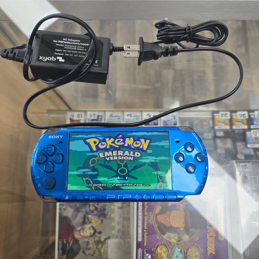 Modded PSP 3000 Handheld with Charger