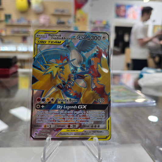 Moltres & Zapdos & Articuno GX (Full Art) - Hidden Fates (NM)