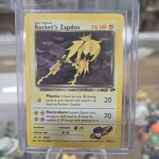 Rocket's Zapdos - Gym Challenge Holofoil (LP)