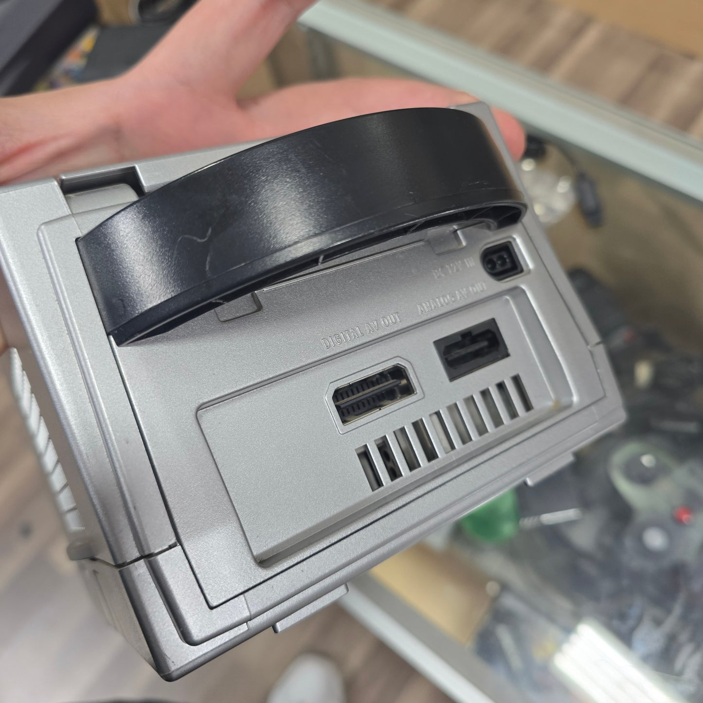 Silver Platinum Nintendo GameCube System with One Controller and Memory Card