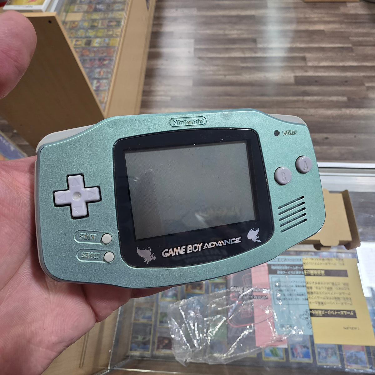 Pokemon Center Celebi Gameboy Advance JP GameBoy Advance with Matching Serial Code Number