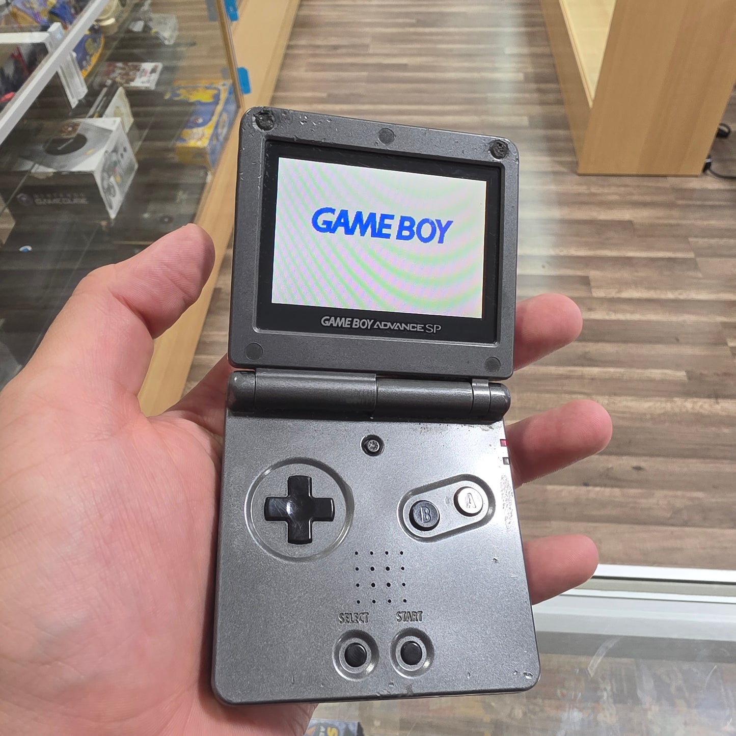 Black Nintendo Gameboy Advance SP Handheld System with Charger Model 101