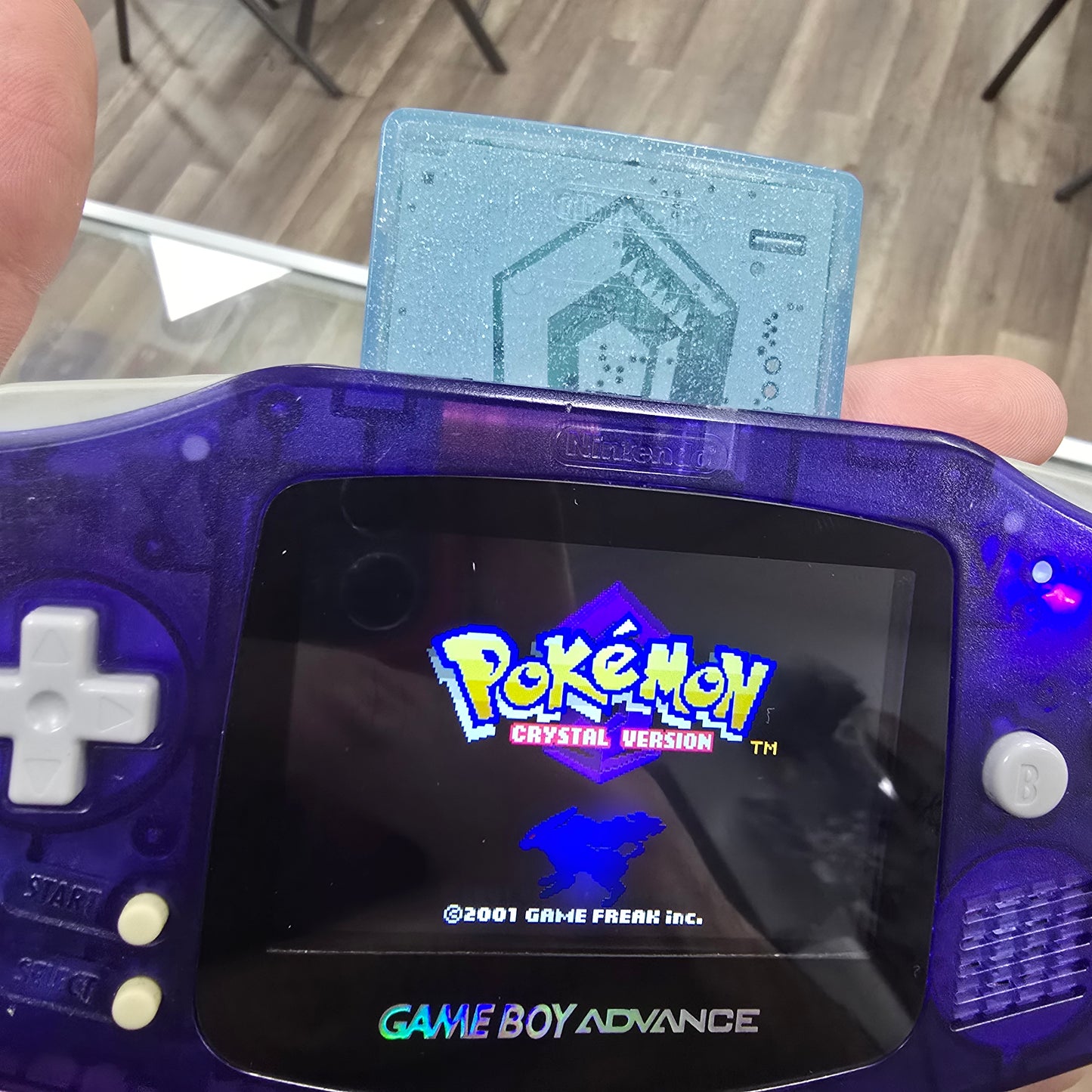 Pokémon Crystal Authentic (Saves) English Game (Japanese Label)