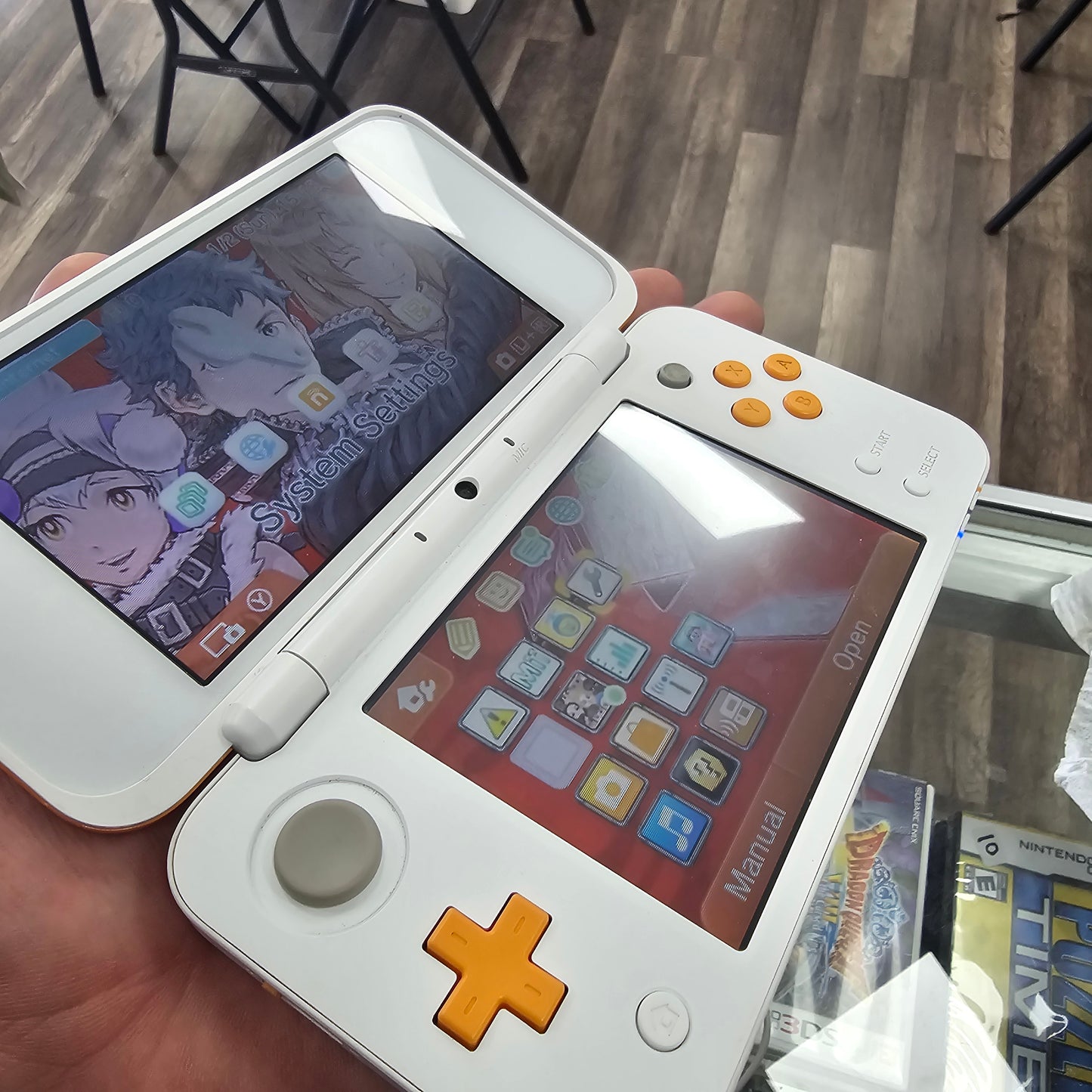 White "New" Nintendo 2DS XL System with Charger