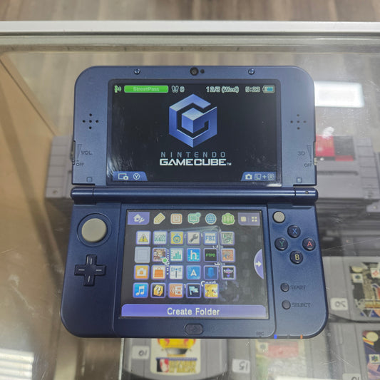 New Nintendo 3DS LL Dark Blue JP Nintendo 3DS [Pre Installed Games] [Charger Included] TOP IPS