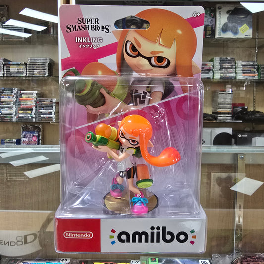 Super Smash Bros Inkling Girl Amiibo NEW
