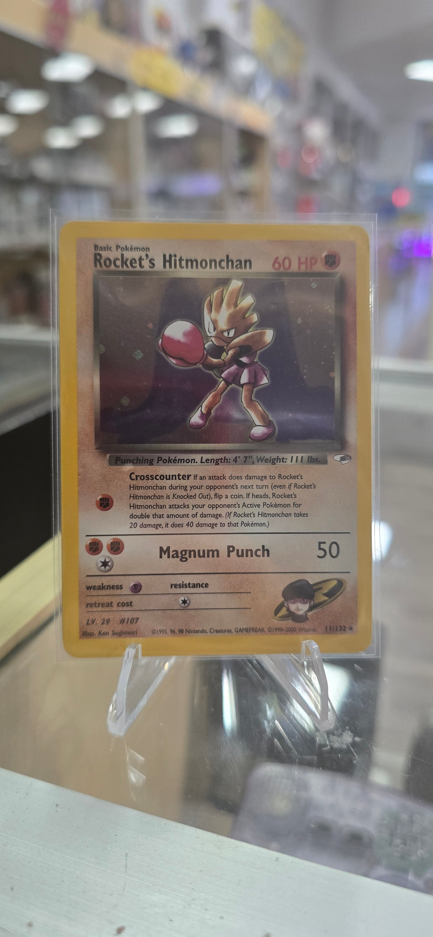 Rocket's Hitmonchan - Gym Heroes (NM)