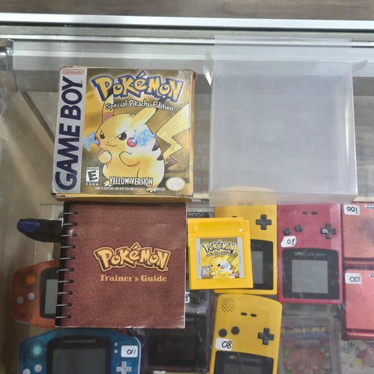 Pokemon Yellow (Authentic) (Saves) Nintendo Gameboy with Box and Manual