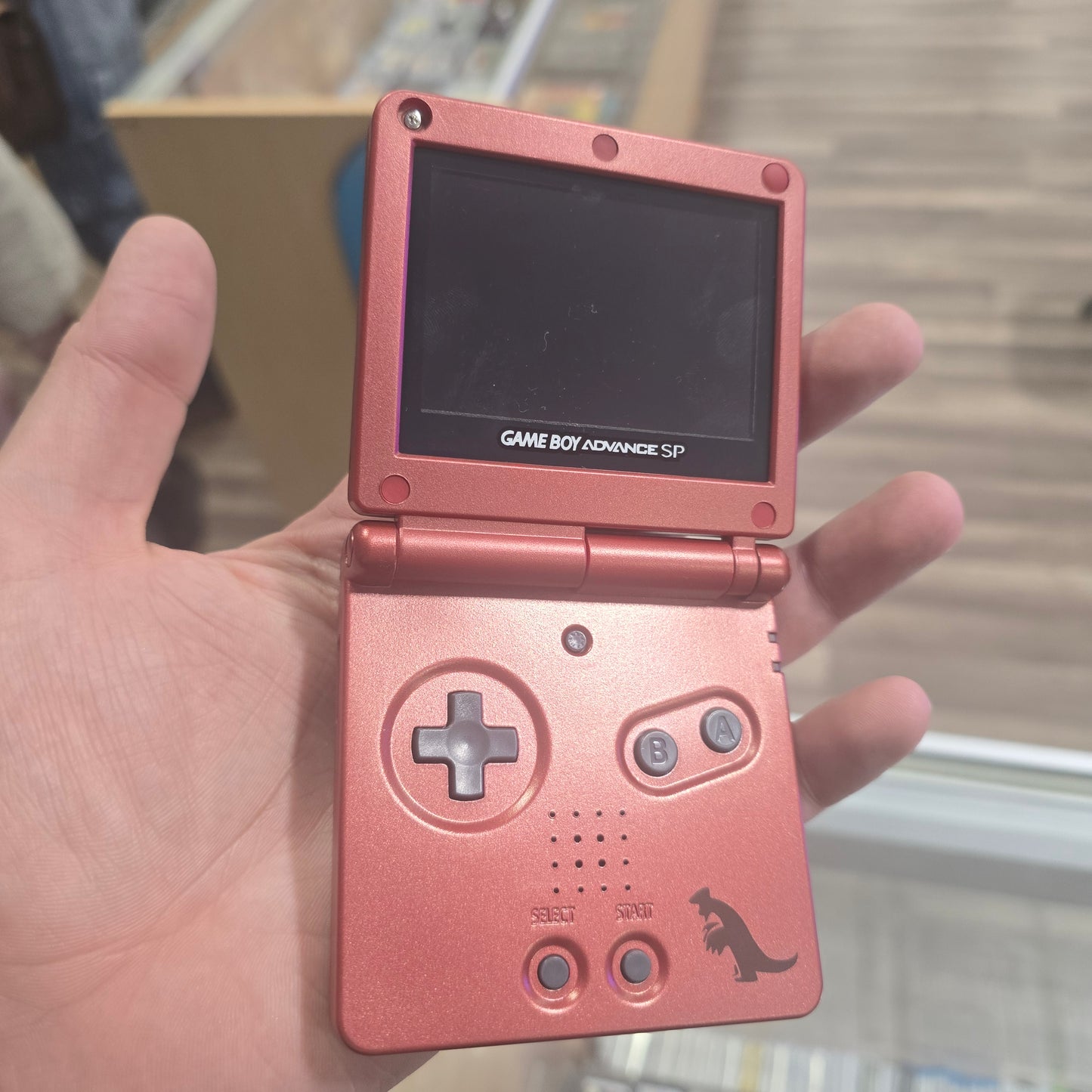 Custom Groudon Nintendo Gameboy Advance SP Handheld with Charger (Has Brighter Screen)