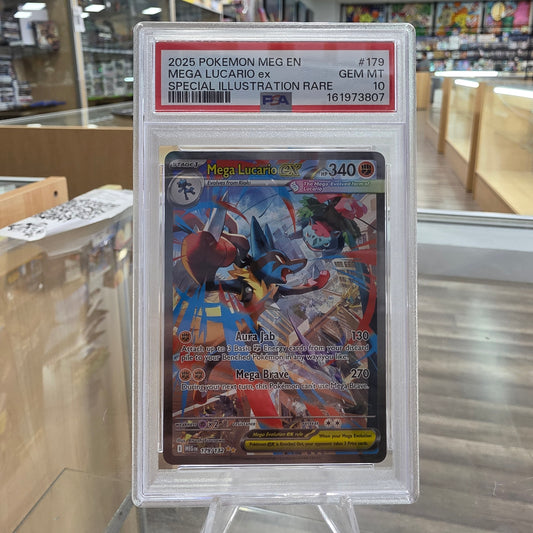 (PSA 10) Mega Lucario ex - 179/132 - ME01: Mega Evolution