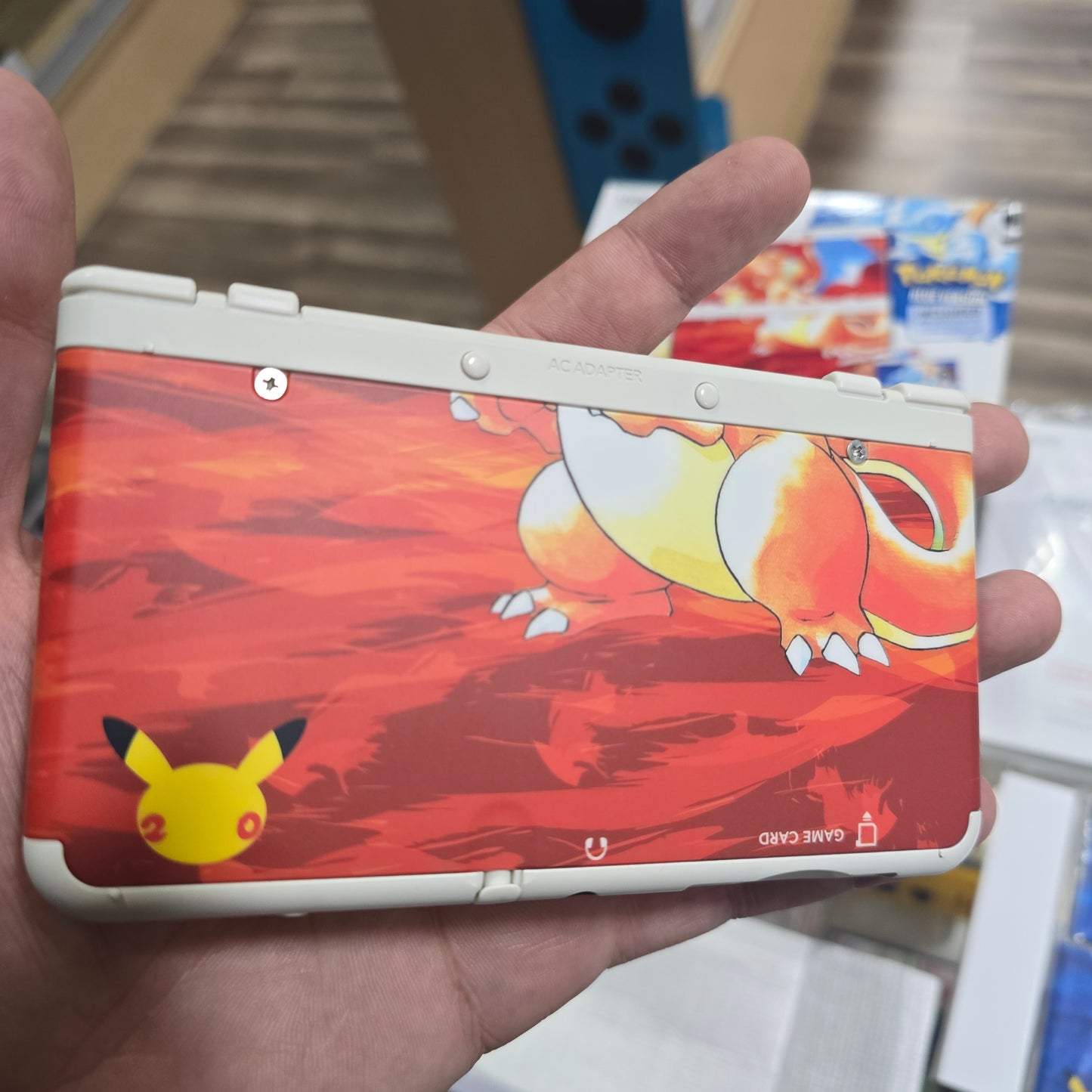 New Nintendo 3DS Pokemon 20th Anniversary Edition Nintendo 3DS (CLEAN SYSTEM AND BOX) with Box Protector