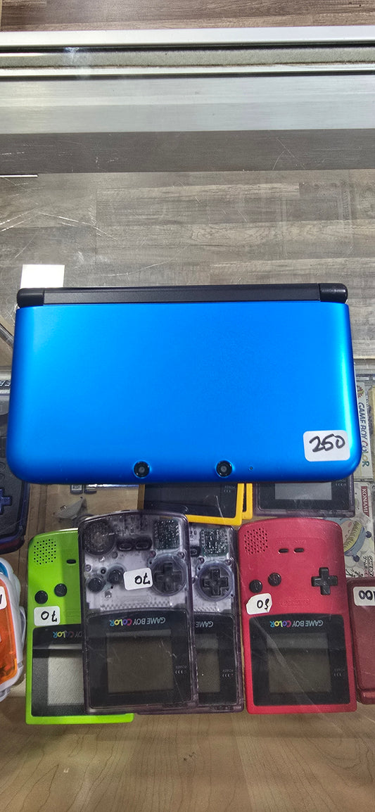 Blue Nintendo 3DS LL Handheld System (Good Condition) (US Region) with Charger